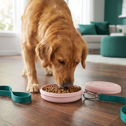 Multifunctional Pet Food Container – Portable 2-in-1 Food & Water Bowl for On-the-Go