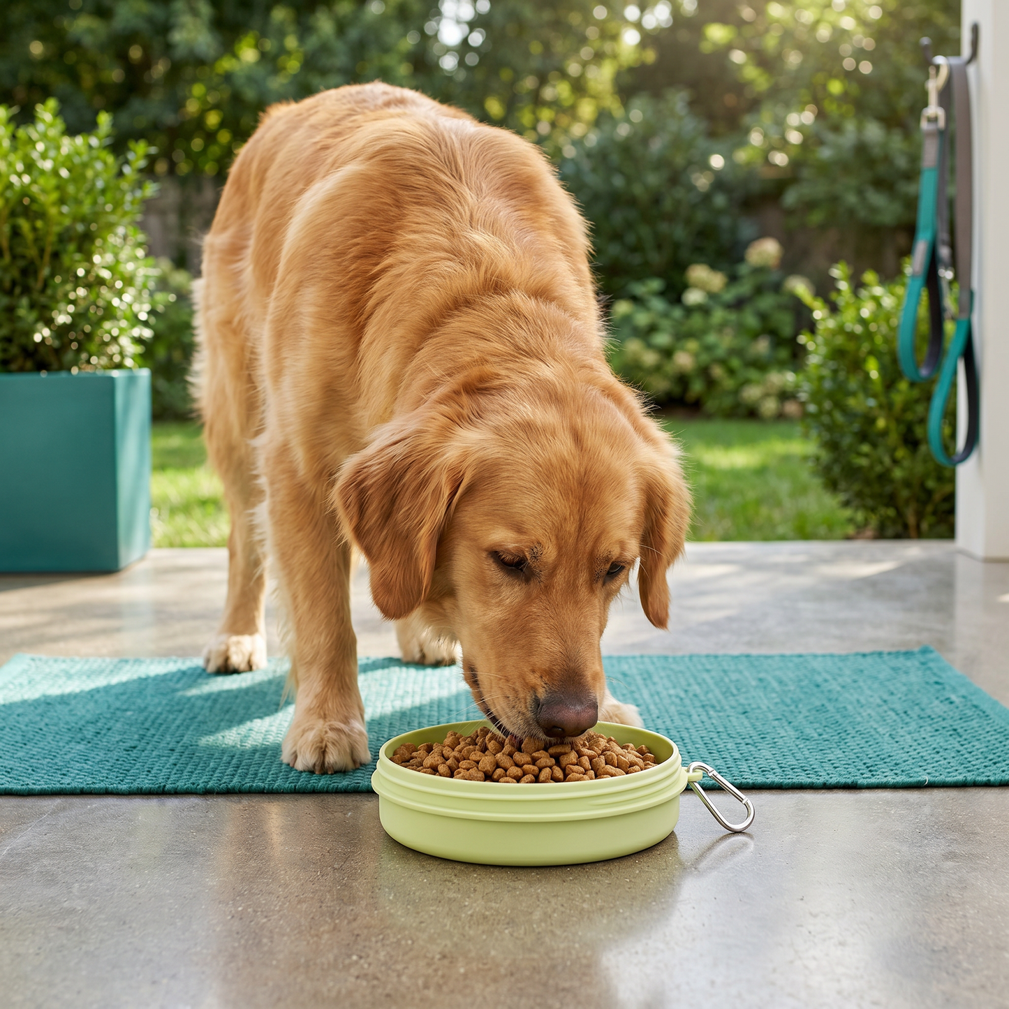 Multifunctional Pet Food Container – Portable 2-in-1 Food & Water Bowl for On-the-Go