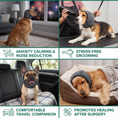 Protection Dog Ear Muffs Noise-Reducing & Anxiety-Calming Ear Cover