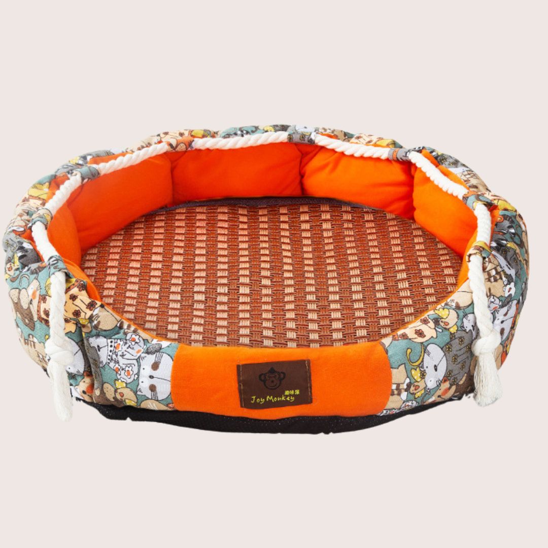 Durable Dog Bed with Pocket Function and Cauterizing Rope