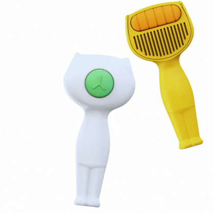 Self-Cleaning Pet Grooming Brush with Hair Removal