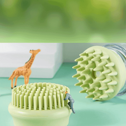 Silicone Shower Brush with Reservoir for Pets