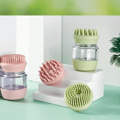 Silicone Shower Brush with Reservoir for Pets