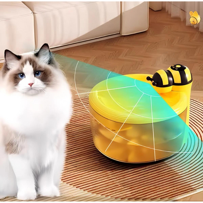 Automatic Water Fountain for Pets with Bee Design