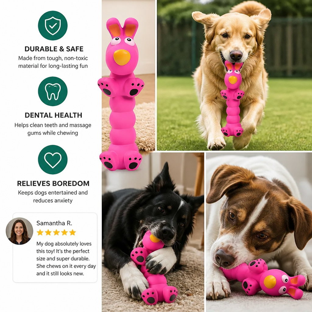 Flexible Animal-Shaped Dog Chew Toy