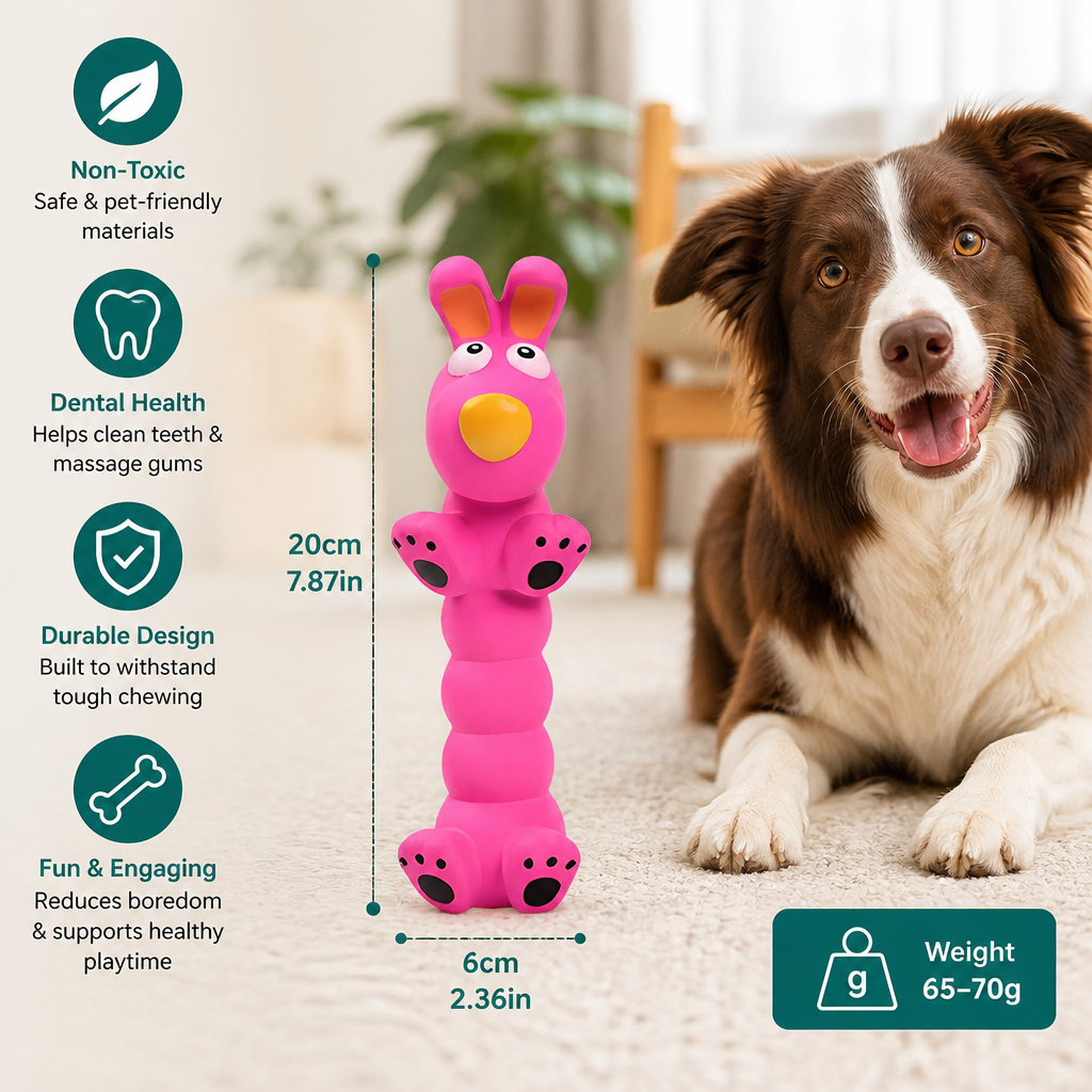 Flexible Animal-Shaped Dog Chew Toy