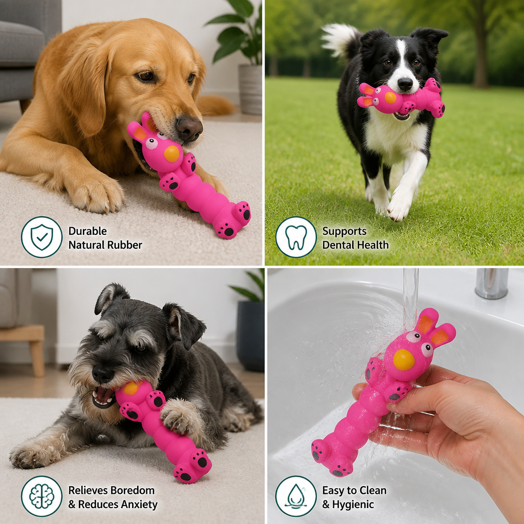 Flexible Animal-Shaped Dog Chew Toy