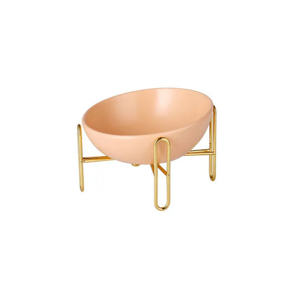 Elevated Feeder for Dogs and Cats - Elegant Design with Metal Stand