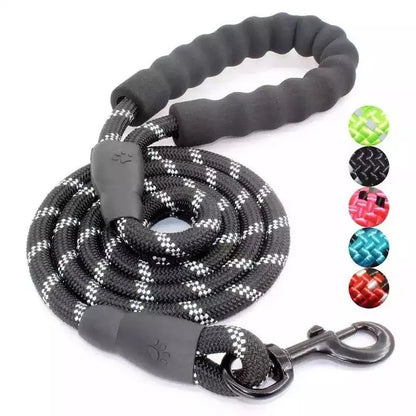 Adjustable Nylon Dog Leash with Padded Handle – Durable and Non-Slip Design
