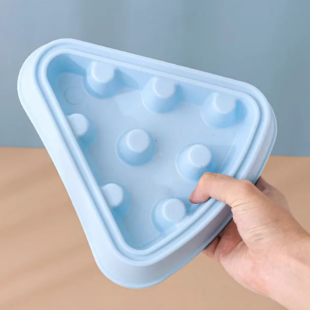 Interactive Dog Food Dispenser in Triangle Shape