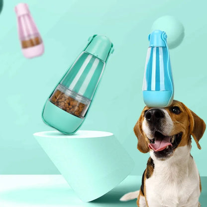Dog Water Bottle - Travel Water Bottle with Bowl