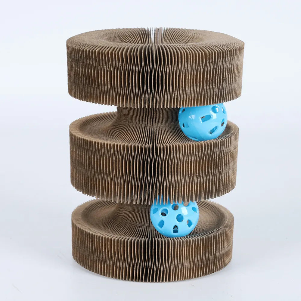 Cat Scratching Toys - With Interactive Ball for Fun Scratching in Different Styles
