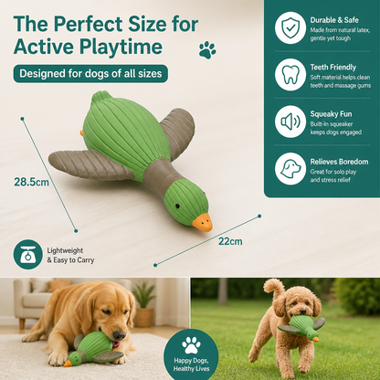 Interactive Chew & Squeak Animal Dog Toy