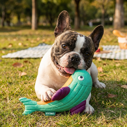 Interactive Chew & Squeak Animal Dog Toy
