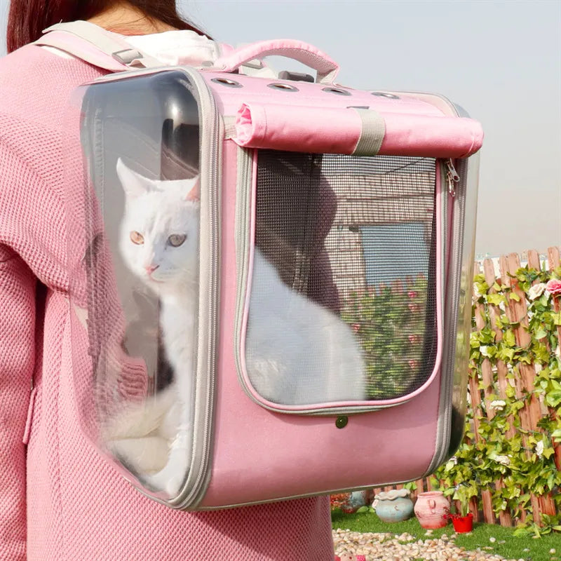 Cat Carrier Bag with Window - Sturdy and Portable Pet Bag for Travel