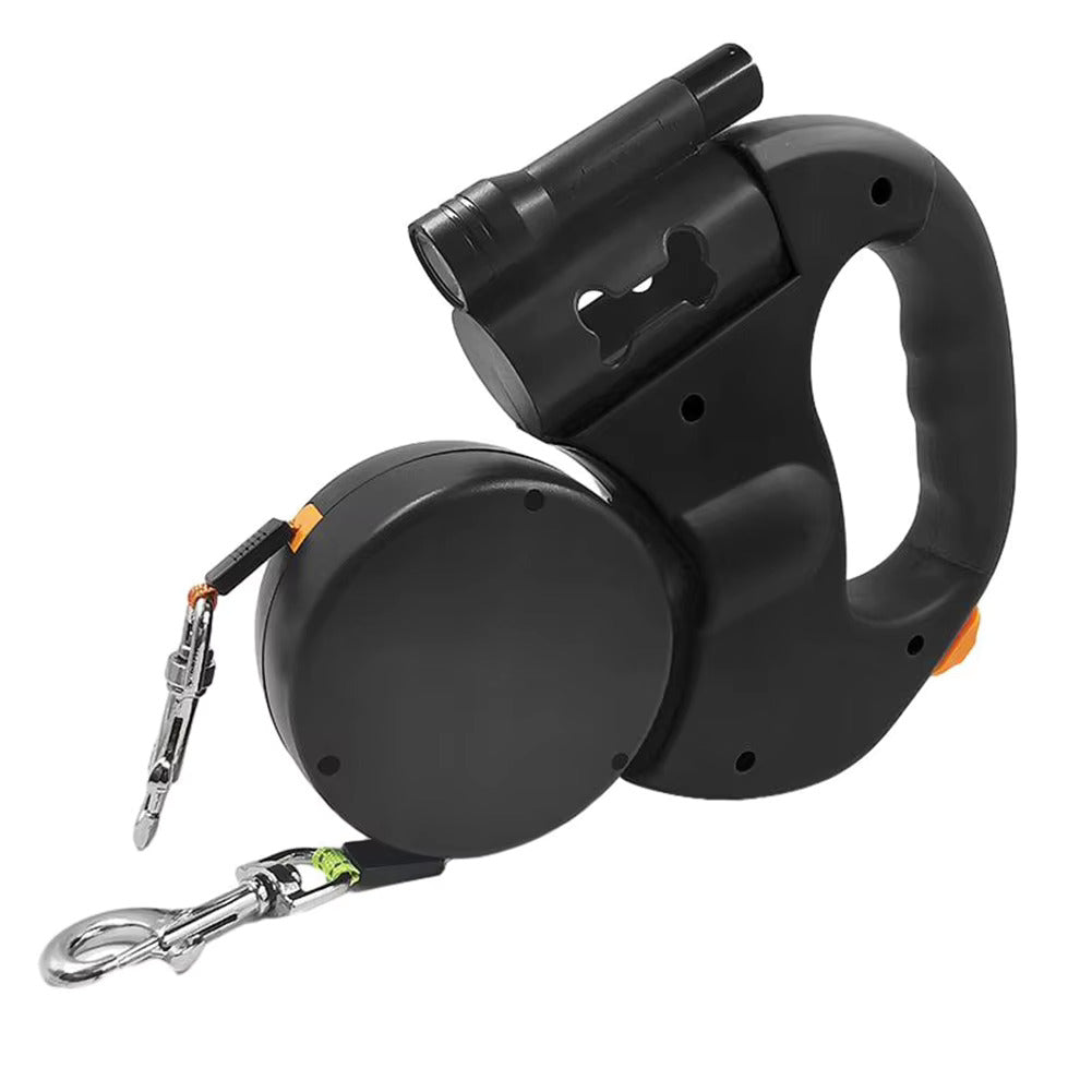 Practical and Anti-Tangle Double Dog Leash