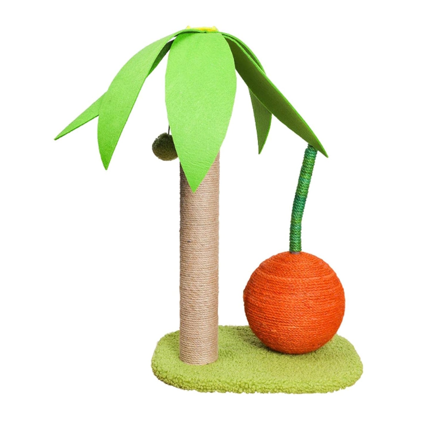 Sisal Cat Tree for Cats with Orange