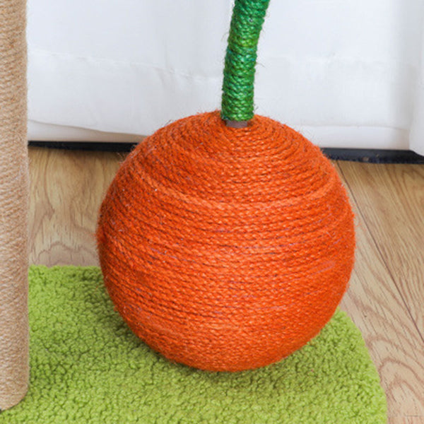 Sisal Cat Tree for Cats with Orange