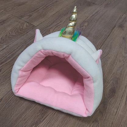 Unicorn Design Cat Bed - Comfortable Bed for Pets, for Cats and Small Dogs