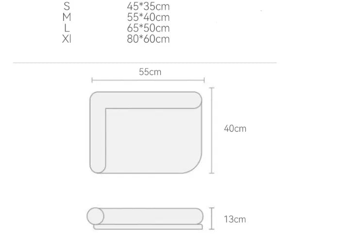 Cooling Mattress for Cats with Raised Edges - Summer Cooling for Pets
