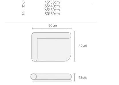 Cooling Mattress for Cats with Raised Edges - Summer Cooling for Pets