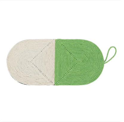Fish-Shaped Scratching Mat for Cats - Sisal Toy for Cat Claw Care