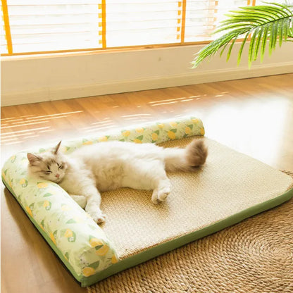 Cooling Mattress for Cats with Raised Edges - Summer Cooling for Pets