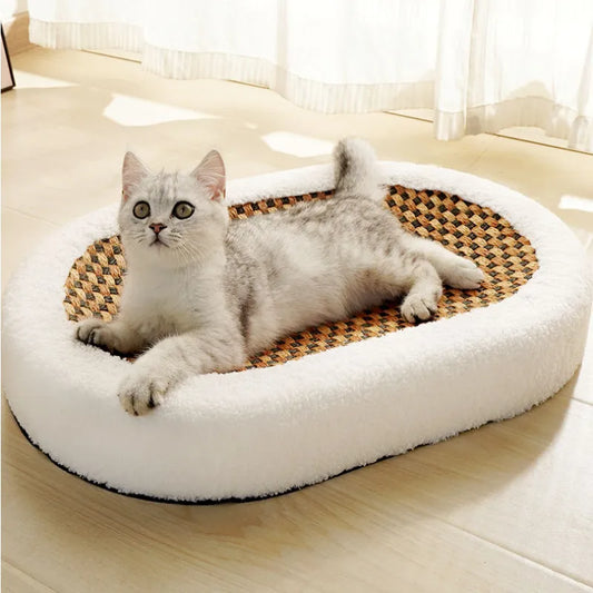 Premium Cat Bed with Scratching Plate