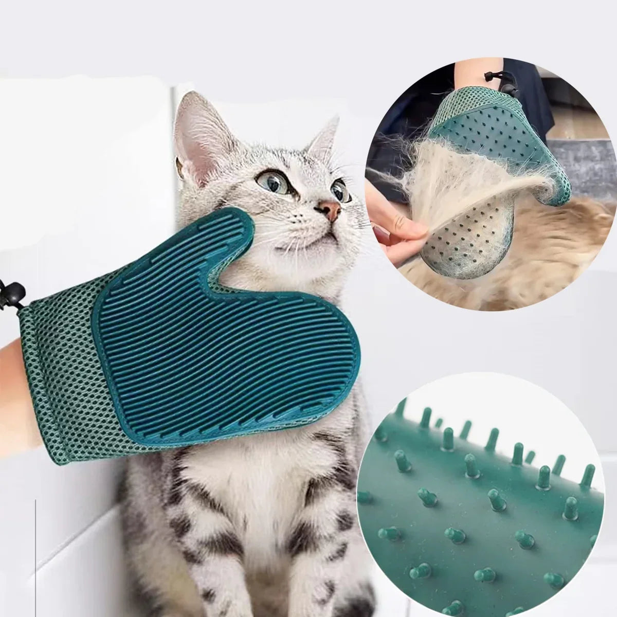 2-in-1 Cat Grooming Glove – Aussie Pet