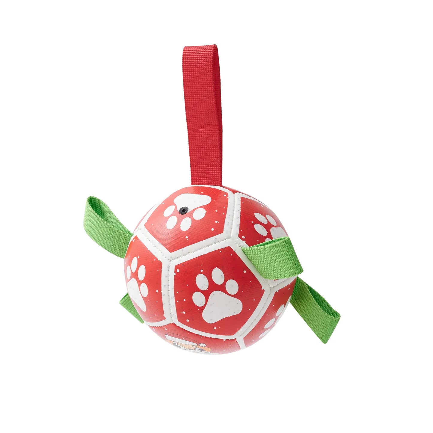 Interactive Ball Dog Toy – with Nylon Rope and Handles