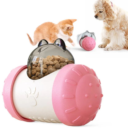 Interactive Treat Toy for Dogs and Cats - Chew Toy with Food Dispenser
