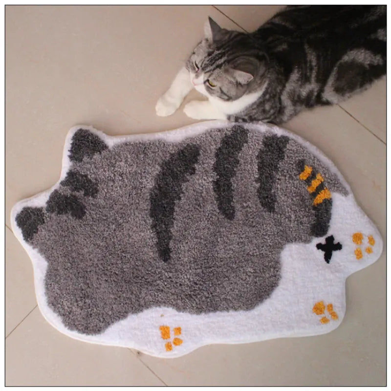 Fun Design Cat Bath Mat – Soft Mat for Cat Lovers