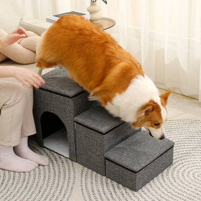 Pet Stairs and Ramp - Stable and Foldable, for Dogs and Cats