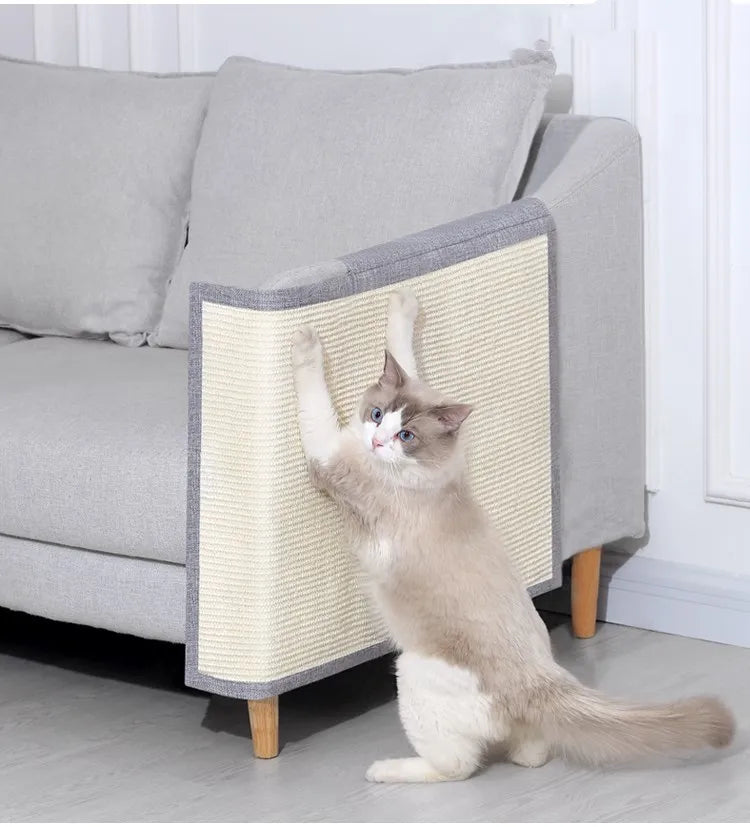 Anti-Scratch Sofa - Cat Scratching Mat for Furniture Armrest - Scratch Protection with Sisal