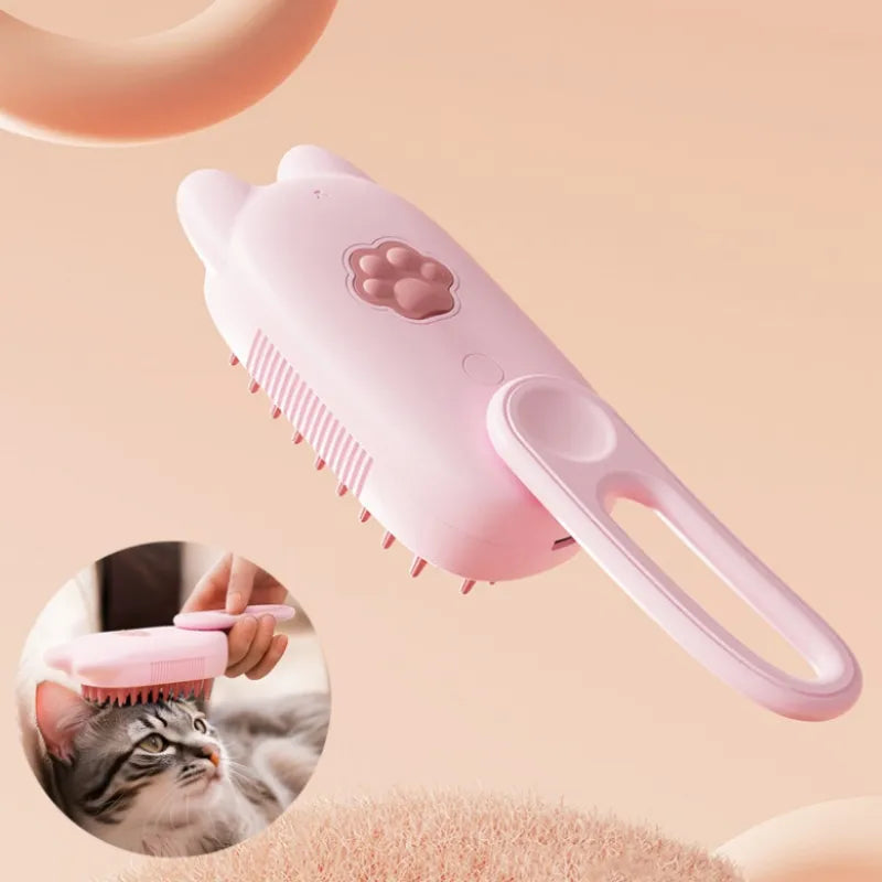 Electric Massage Brush with Cat Ears for Relaxing Scalp Care