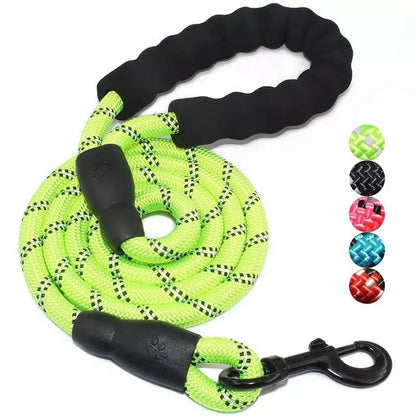 Adjustable Nylon Dog Leash with Padded Handle – Durable and Non-Slip Design