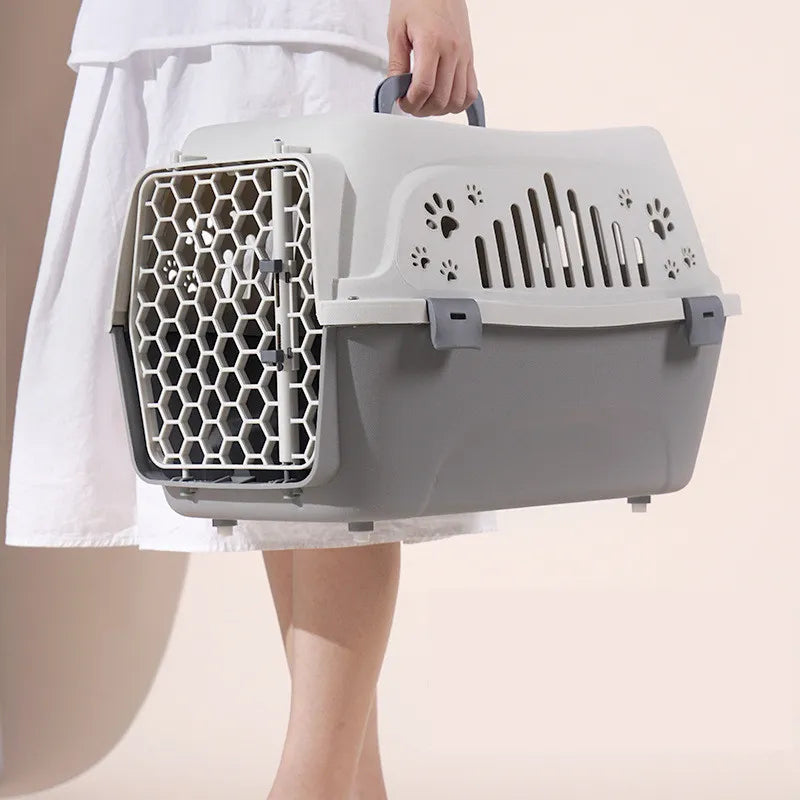 Portable Pet Carrier - Durable Dog Cage for Travel  IATA Compliant
