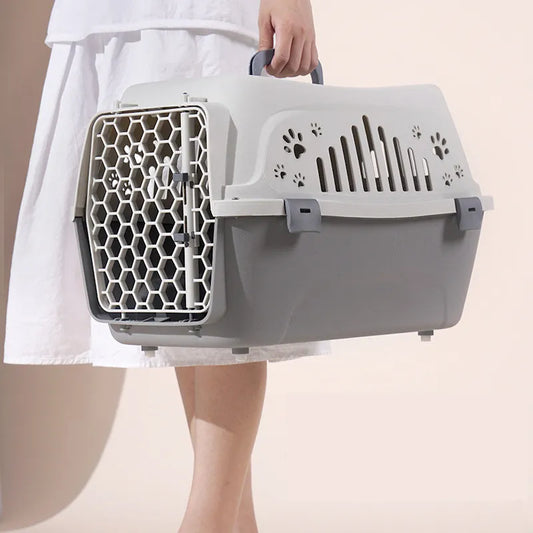 Portable Pet Carrier - Durable Dog Cage for Travel  IATA Compliant