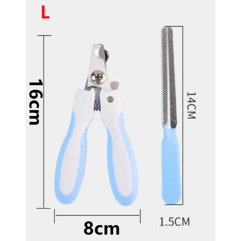 Pet Nail Scissors with Safety Lock and File