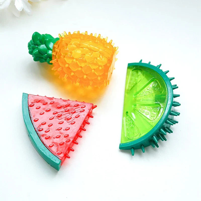 Refreshing Fruit-Shaped Chew Toy for Dogs