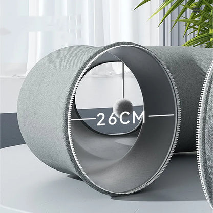 Cozy Bed for Cats and Small Dogs with Removable Roof and Toys