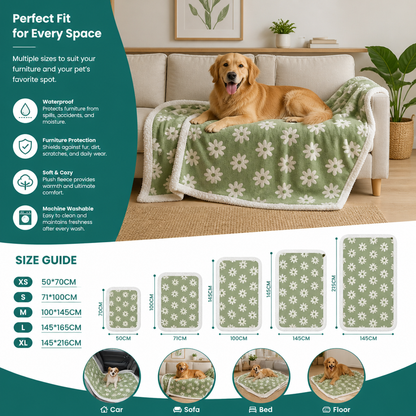 Waterproof Pet Blanket – Dual-Sided Couch & Furniture Protector