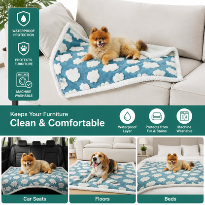 Waterproof Pet Blanket – Dual-Sided Couch & Furniture Protector