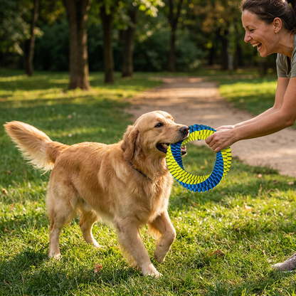 Durable Woven Ring Tug & Chew Toy for Dogs