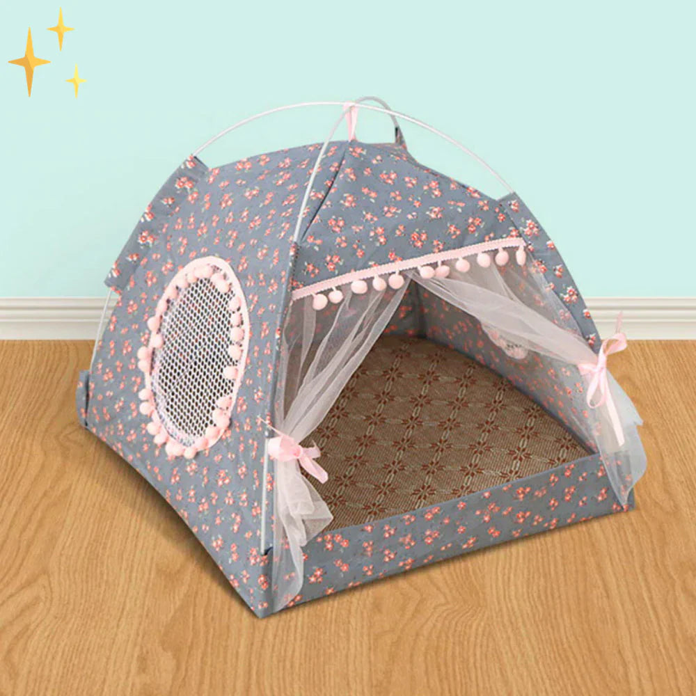Cute Pet Tent With Blanket