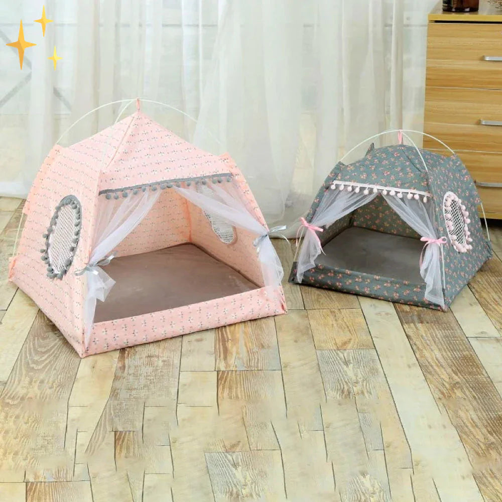 Cute Pet Tent With Blanket