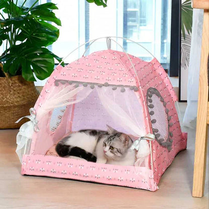 Cute Pet Tent With Blanket