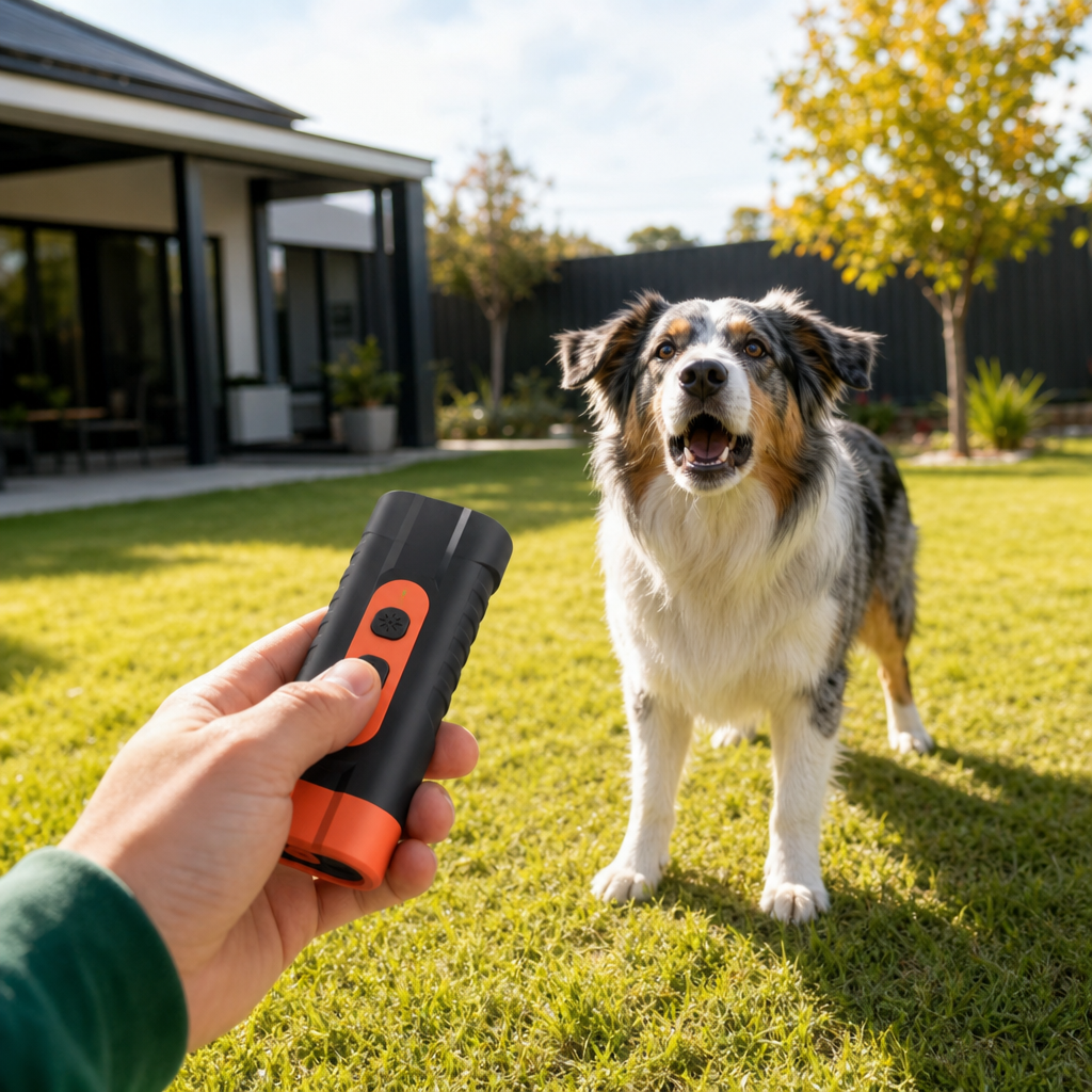 Ultrasonic Dog Bark Control Device – Portable & Rechargeable