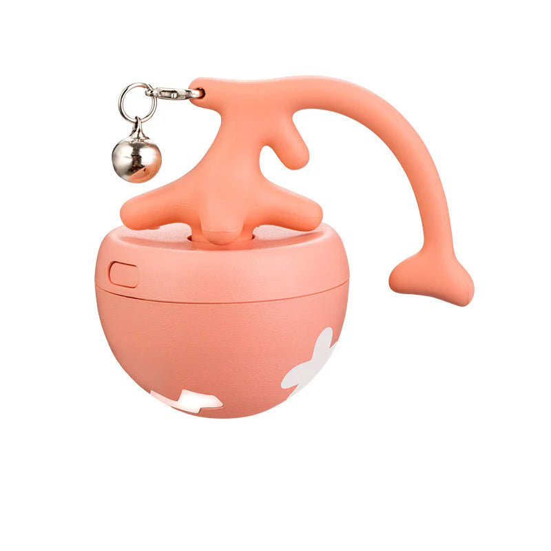 Interactive Cat Toy Ball with Feathers