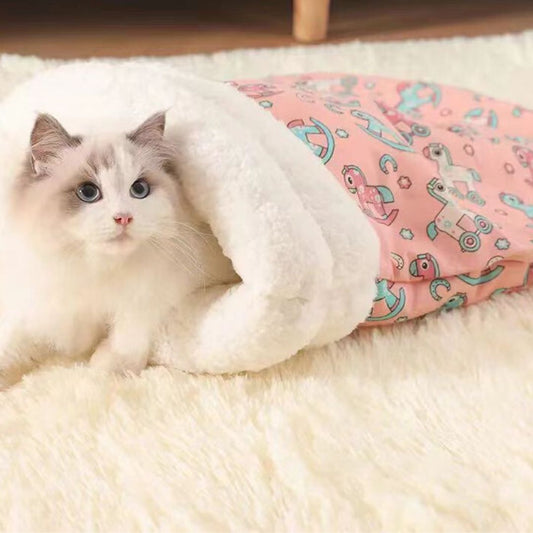 Comfortable Sleeping Bag for Cats Cozy Bed
